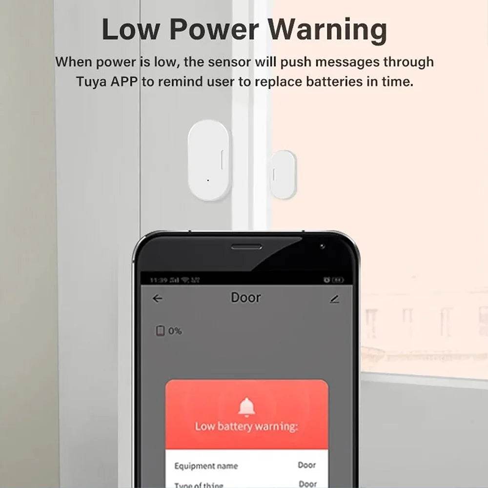 Tuya Zigbee Door Magnetic Sensor Door Window Open Closed Detector Alarm Sensor Smart Life App Works With Alexa Google Home - Dreamy-Designs Store Online