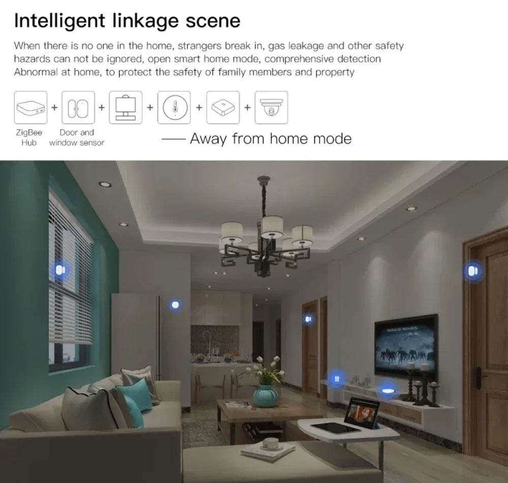 Tuya Zigbee Door Magnetic Sensor Door Window Open Closed Detector Alarm Sensor Smart Life App Works With Alexa Google Home - Dreamy-Designs Store Online