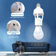 Smart Motion Sensor Light Bulb Holder E27 PIR Induction Sensor Adapter Lamp Base Converter Automatic LED Switch AC 110V 220V - Dreamy-Designs Store Online
