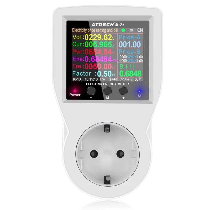 AC220V 110V 16A Tuya WIFI Smart Socket Digital Wattmeter EU Plug Electricity Consumption Power Kwh US AU FR Power Energy Meter - Dreamy-Designs Store Online