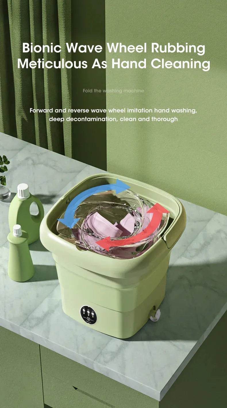 Portable Mini Washing Machine 4.5L (EU/US/UK/AU Plug) - Compact, Foldable, Multi-Function Washer for Dorms, Travel, Small Spaces - Dreamy-Designs Store Online