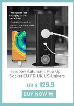 Herepow 118 Series Thailand American Standard Dual USB Wall Socket Smart Home Appliance Plug Adapter Type-c 3.1A Fast Charging - Dreamy-Designs Store Online