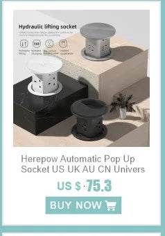 Herepow 118 Series Thailand American Standard Dual USB Wall Socket Smart Home Appliance Plug Adapter Type-c 3.1A Fast Charging - Dreamy-Designs Store Online