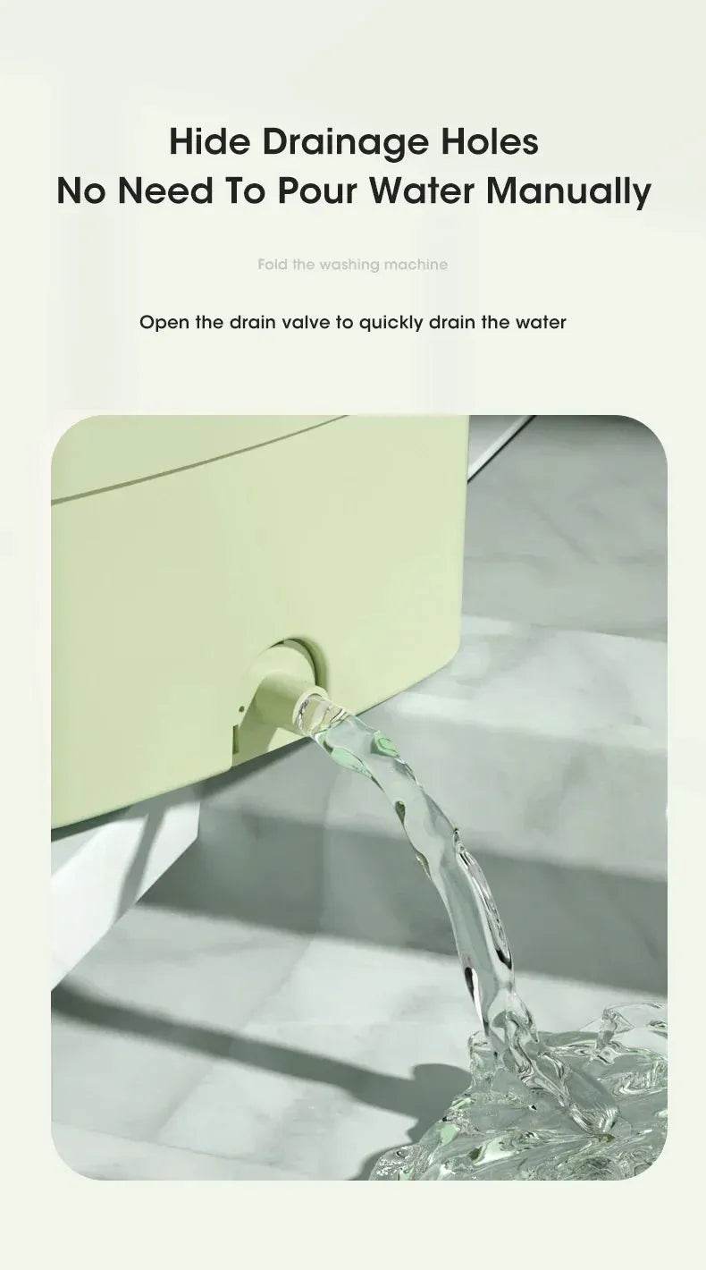 Portable Mini Washing Machine 4.5L (EU/US/UK/AU Plug) - Compact, Foldable, Multi-Function Washer for Dorms, Travel, Small Spaces - Dreamy-Designs Store Online