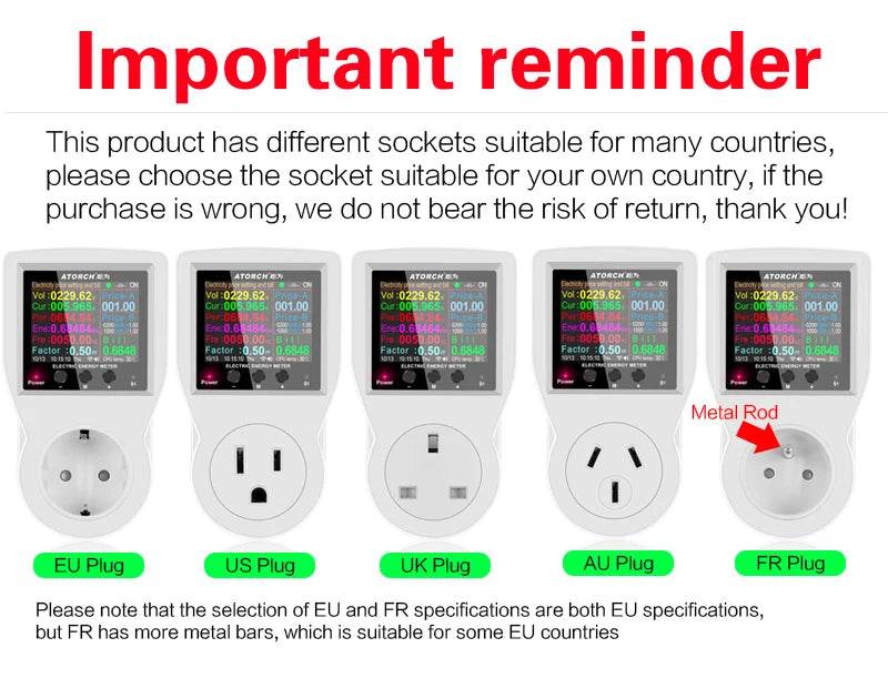 AC220V 110V 16A Tuya WIFI Smart Socket Digital Wattmeter EU Plug Electricity Consumption Power Kwh US AU FR Power Energy Meter - Dreamy-Designs Store Online