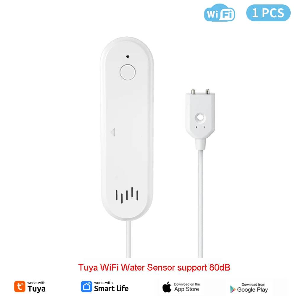 WiFi or Zigbee Water Leak Sensor Tuya Alarm Flood Leak Detector Smart Home Life APP Water Alert Overflow Alarm Security System - Dreamy-Designs Store Online