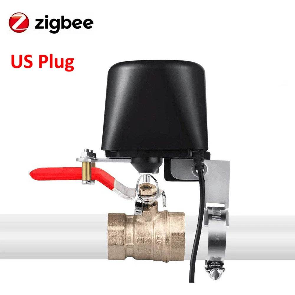 Tuya WiFi/Zigbee Water Valve Gas Shutoff Controller Support Alexa Google Assistant Smart Wireless Remote Control Smart Life App - Dreamy-Designs Store Online