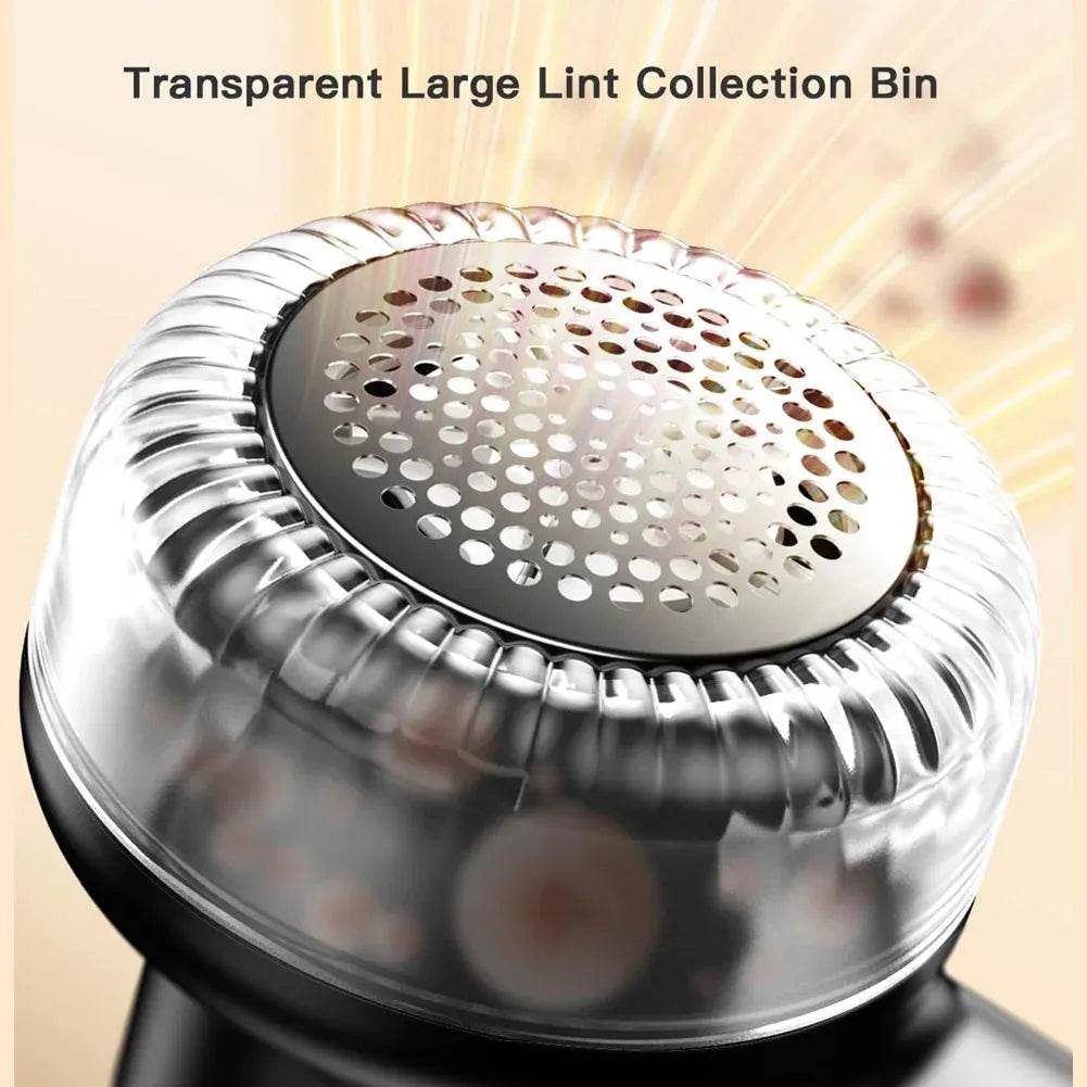 Electric Digital Display Lint Remover (Rechargeable) / Fabric Shaver For Clothing / Portable Fluff And Hair Ball Remover (White, Black) - Dreamy-Designs Store Online