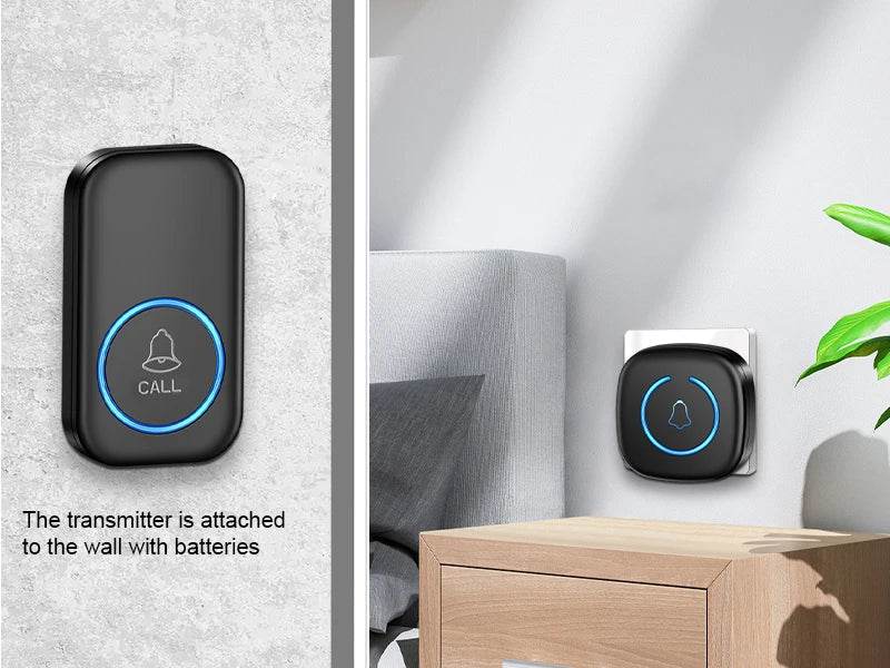 Wireless Doorbell Intelligent Welcome Door Bell 300M/984 FT Remote 60 Songs Melodies Home Smart Doorbell US EU Plug Optional - Dreamy-Designs Store Online