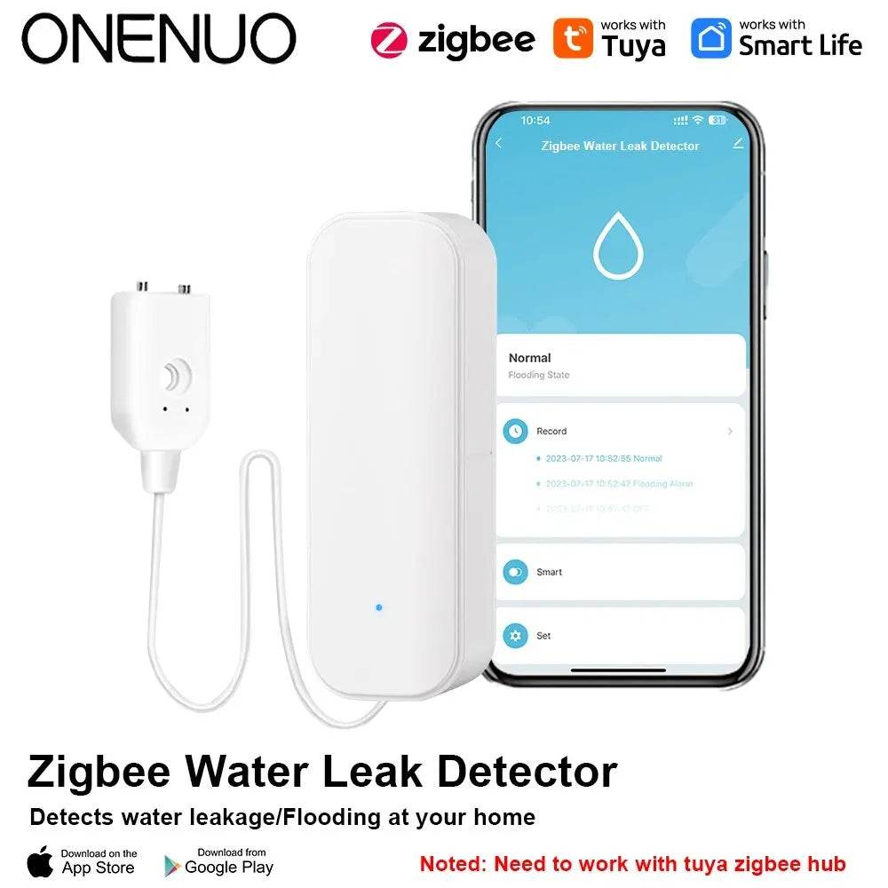 WiFi or Zigbee Water Leak Sensor Tuya Alarm Flood Leak Detector Smart Home Life APP Water Alert Overflow Alarm Security System - Dreamy-Designs Store Online