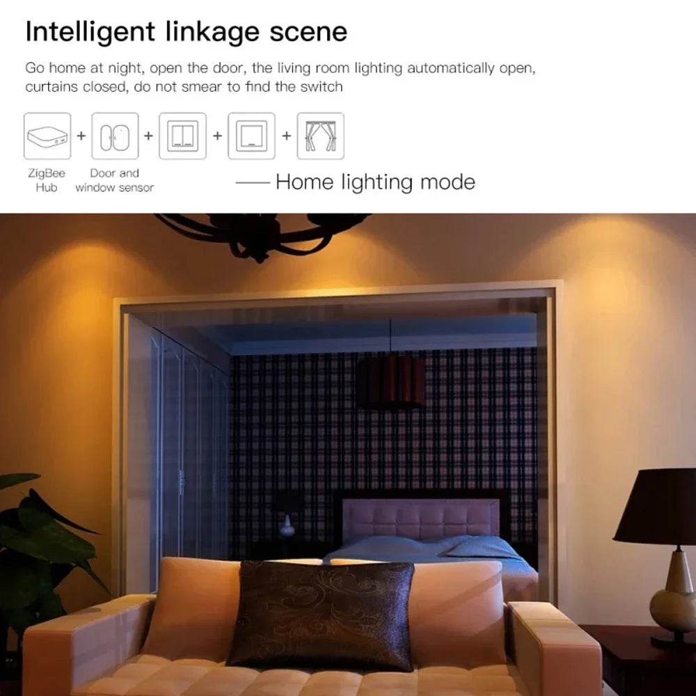 Tuya Zigbee Door Magnetic Sensor Door Window Open Closed Detector Alarm Sensor Smart Life App Works With Alexa Google Home - Dreamy-Designs Store Online
