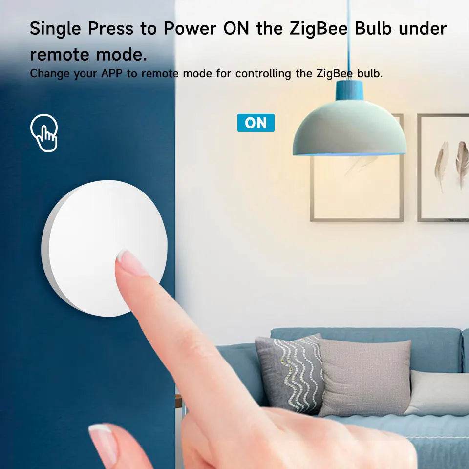 Tuya ZigBee Wireless Scene Switch Push Button Automation Scenario Controller Battery Powered Intelligent Linkage Tuya Devices - Dreamy-Designs Store Online