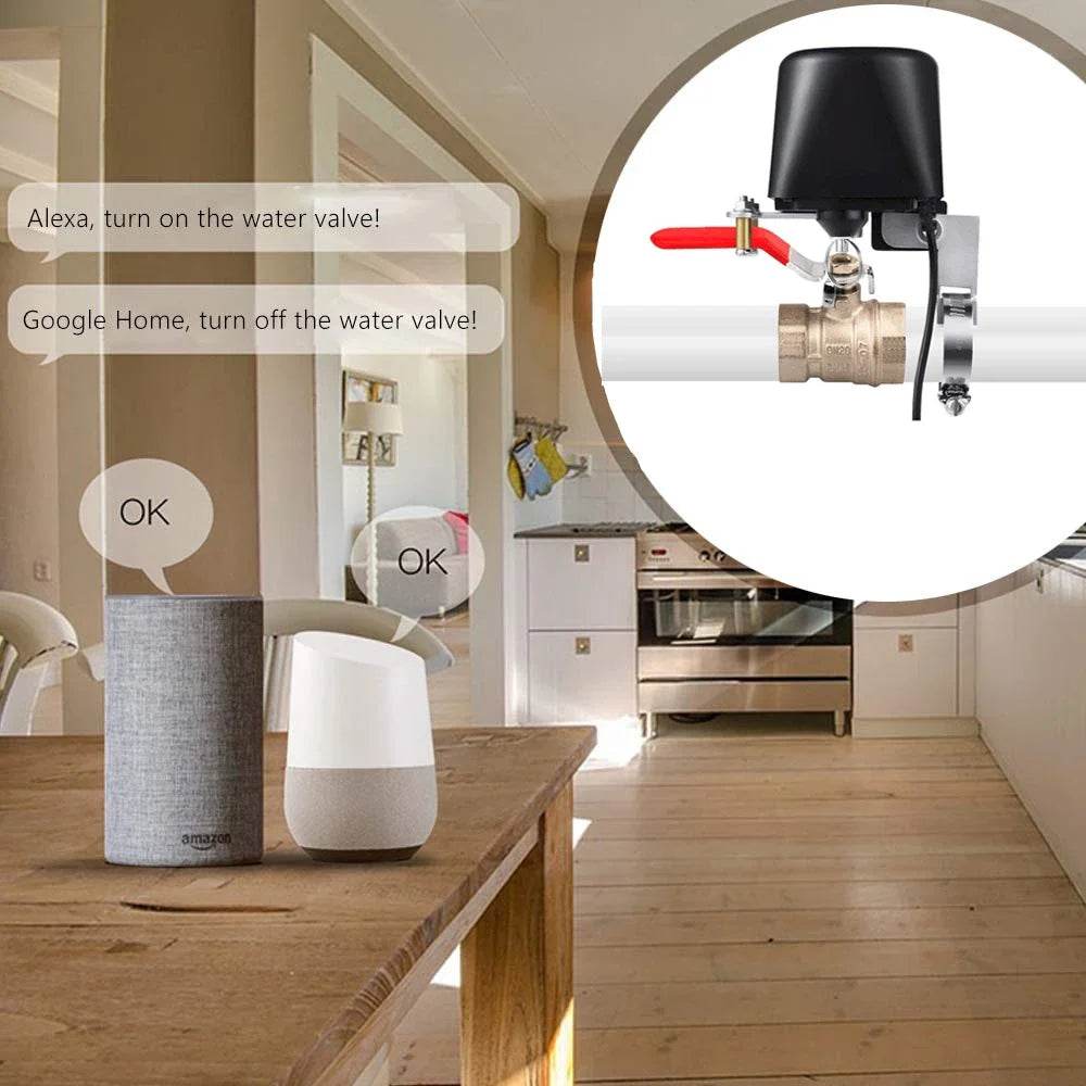 Tuya WiFi/Zigbee Water Valve Gas Shutoff Controller Support Alexa Google Assistant Smart Wireless Remote Control Smart Life App - Dreamy-Designs Store Online