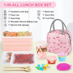27-Piece Lunch Box Set: Your Complete Mealtime Solution - Dreamy-Designs Store Online