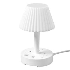 Creative Multi-Function Conversion Socket Desk Lamp With USB Ports (White/Pink, 0.8m/1.8m/2.8m/4.8m) - Dreamy-Designs Store Online